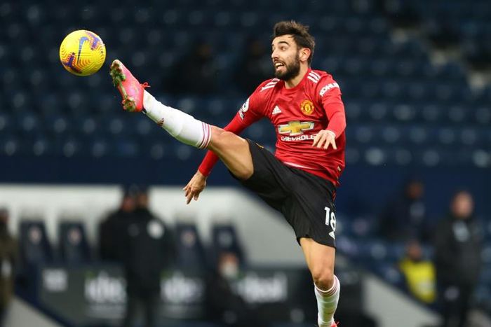 Manchester United midfielder Bruno Fernandes equalised at West Brom