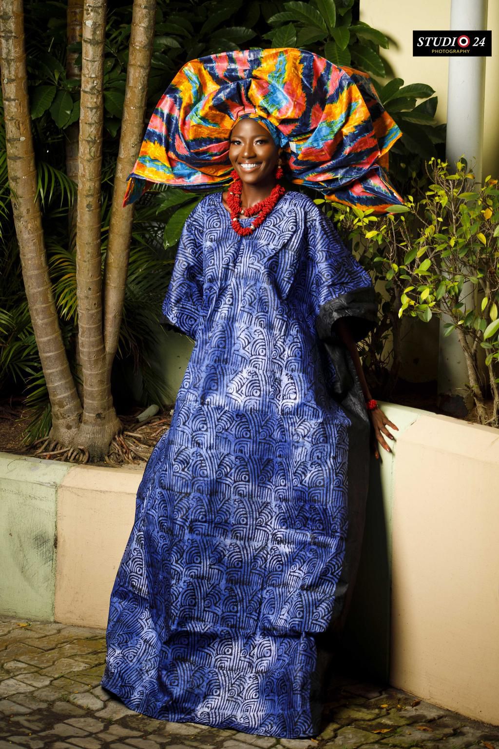 Miss Ogun in her traditional attire