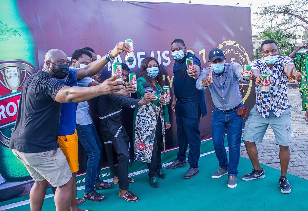 Consumers hail Trophy on unveiling of tallest beer bottle