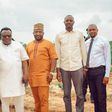 L-R Mr Abdulaziz Lawal; Throne Ambassador, Alhaji Saheed Osupa , Throne Group MD/CEO, Mr Olalekan Micheal Ilori ; Throne Homes MD, Mr Kayode Folaranmi Samson; Throne Homes Secretary/Legal , BL Louis C. Chiemelu