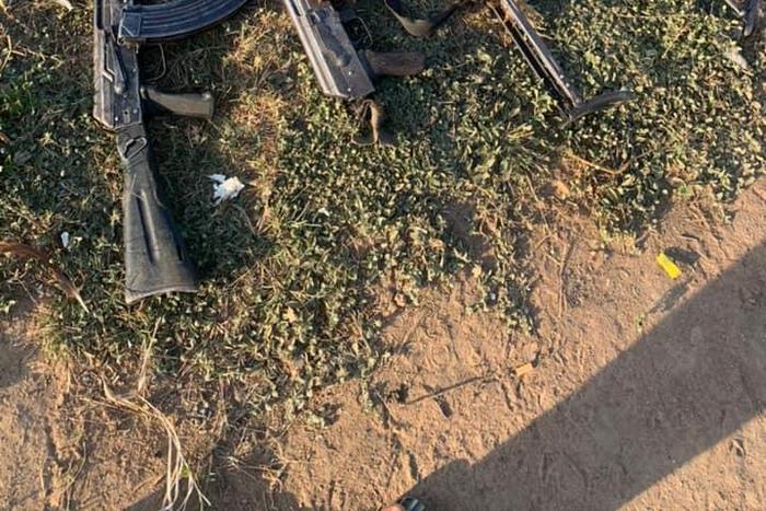 AK-47 rifles recovered from bandits [KDSG]