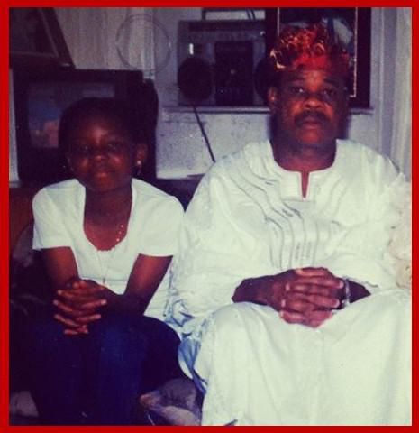 Yemi Alade and his dad (Instagram)