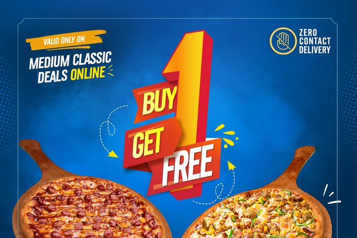 Big Flexin' with Domino's Pizza with buy 1 get 1 FREE offer