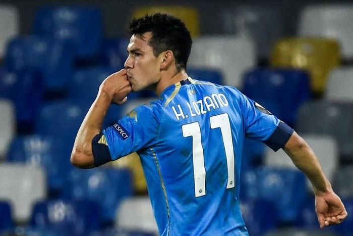 Mexican forward Hirving Lozano scored and set up another goal for Napoli's first win in their newly-named Stadio Diego Armando Maradona.