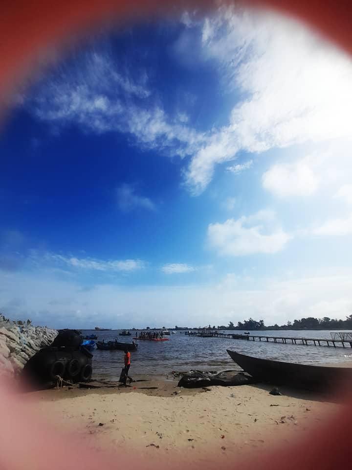 You can enter a local boat or a motorized boat