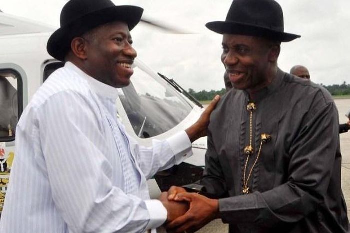 Former President, Goodluck Jonathan and Minister of Transportation, Rotimi Amaechi (TheBossNewspaper)