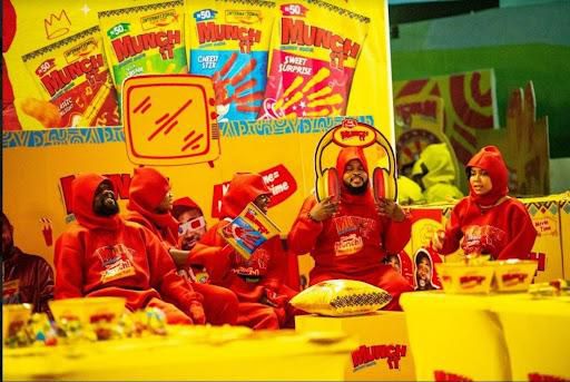 BBNaija Housemates during Munch It task.