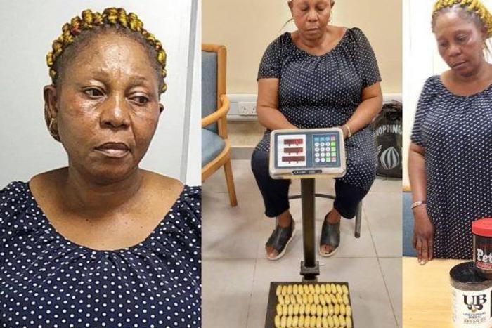 The Italy-bound woman, Mrs. Nnadi Chinyere, arrested by the NDLEA
