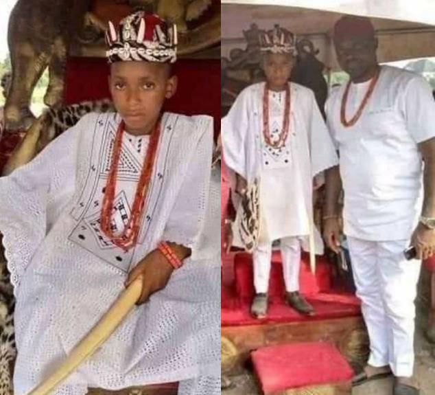 10-year-old boy crowned king in Nigeria’s Anambra state