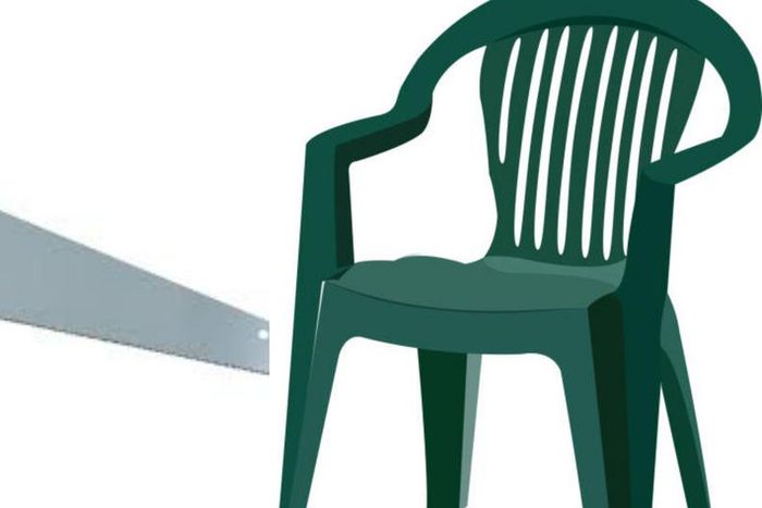 Man’s testicles finally freed from broken plastic chair thanks to 'carpenter' & his saw