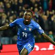 Forward Moise Kean has scored twice in eight appearances for Italy.