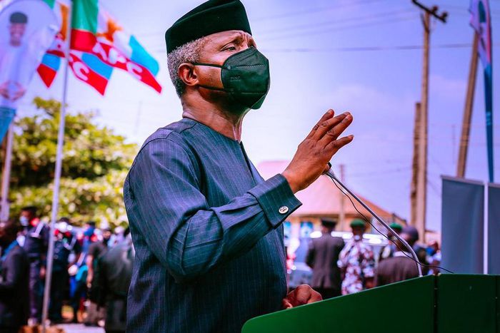Osinbajo in Ikenne on Feb 9, 2021 to revalidate his APC membership (Tolani Alli)