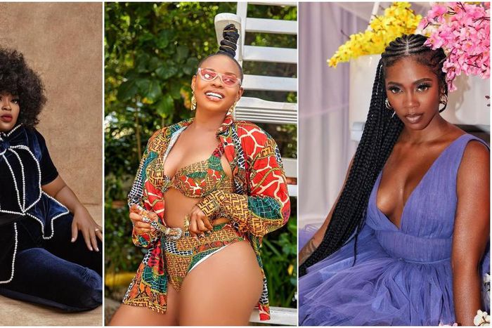 Some of the most followed Nigerian celebrities on Instagram, Funke Akindele Bello, Yemi Alade and Tiwa Savage [Instagram/FunkeJenifaAkindele] [InstagramYemiAlade] [Instagram/TiwaSavage]