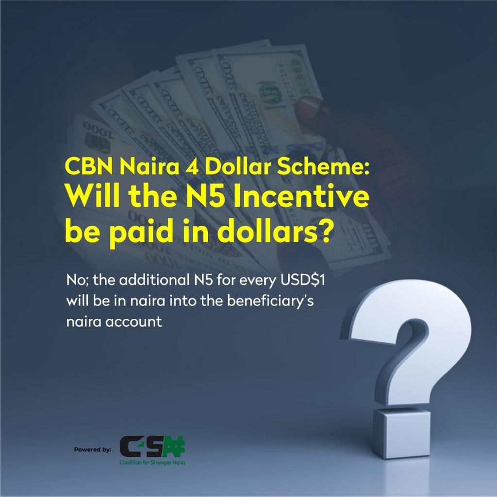 See how you can earn N5 for every 1 Dollar you receive from abroad