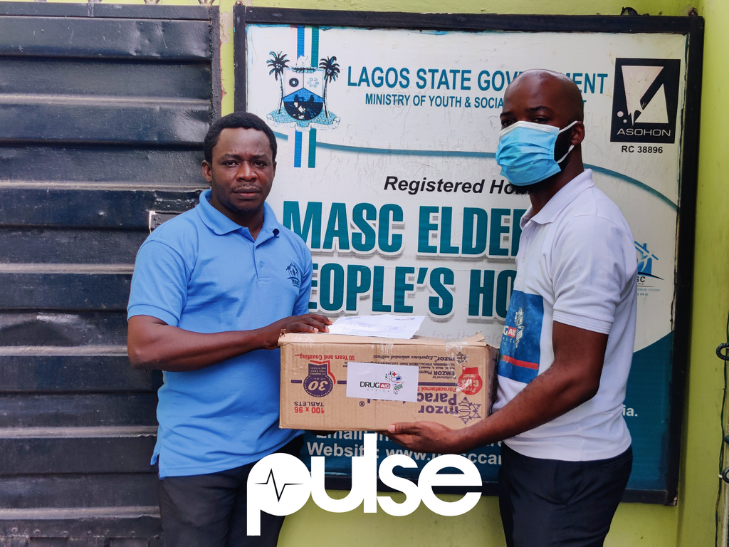 Drug Aid Africa refilled the drug aid box at Masc Care Home this week
