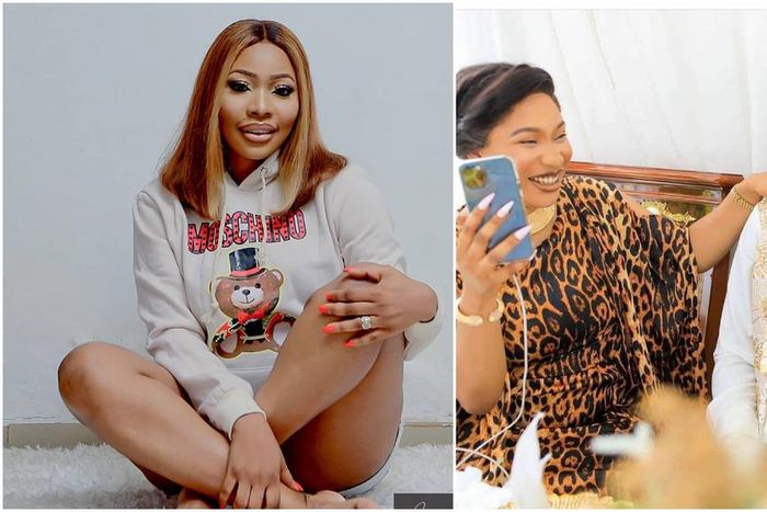 Actress Doris Ogala, Tonto Dikeh and her ex boyfriend Prince Kpokpogri [Instagram/DorisOgala] [Instagram/TontoDikeh]