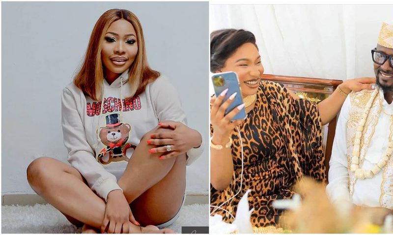 Actress Doris Ogala, Tonto Dikeh and her ex boyfriend Prince Kpokpogri [Instagram/DorisOgala] [Instagram/TontoDikeh]