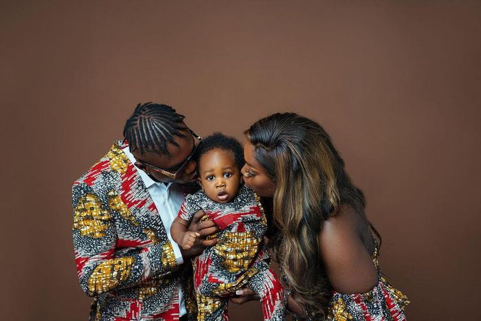 Music star Zlatan Ibile and his baby mama, Davita with their son Shiloh [Instagram/DavitaLamai]