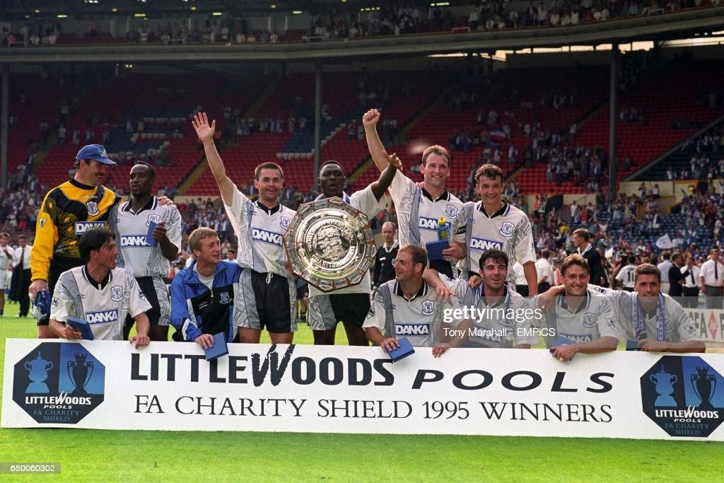 Daniel Amokachi wins Charity Shield with Everton (Getty Images)