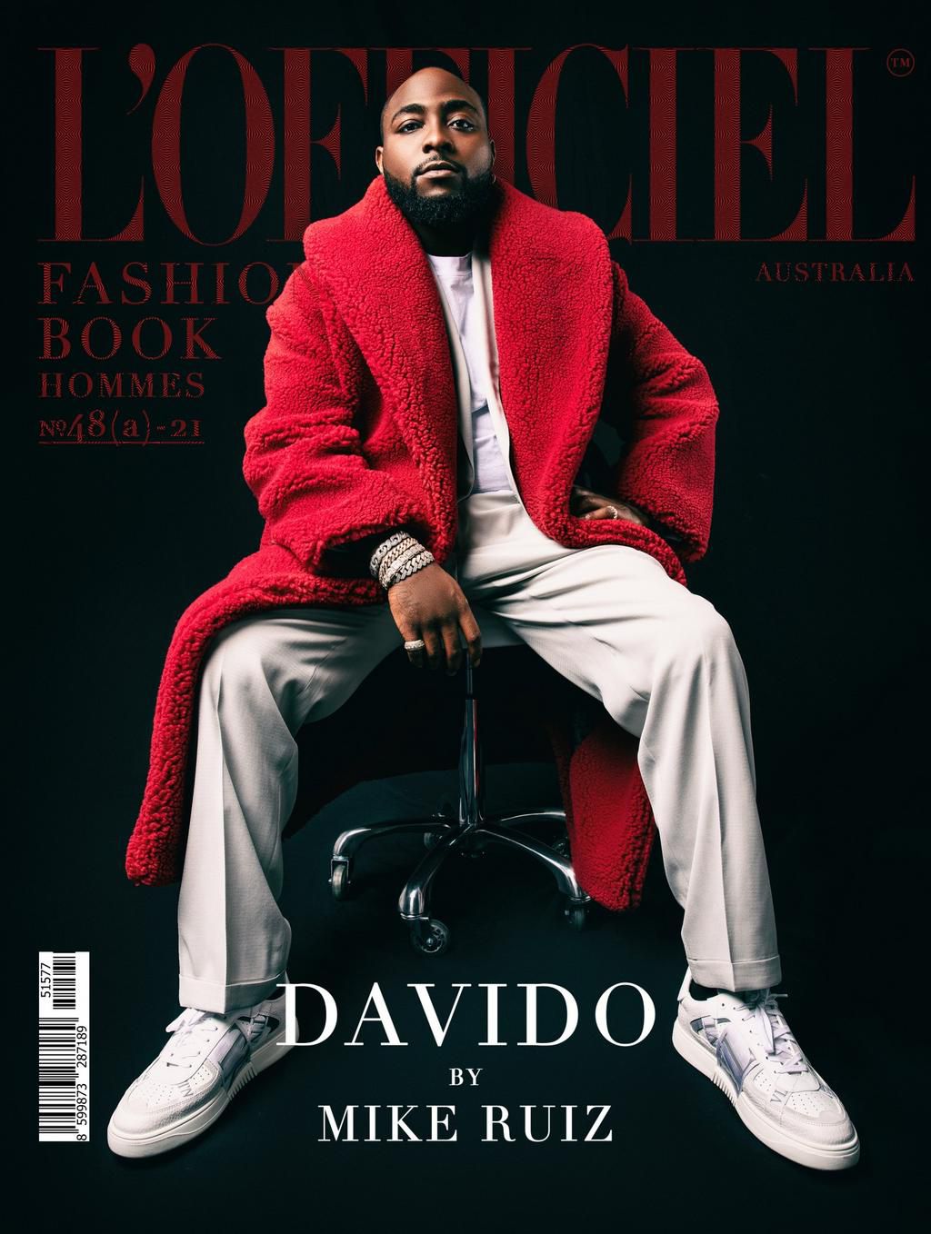 Davido on the cover of L'Officiel Magazine [L'officiel]