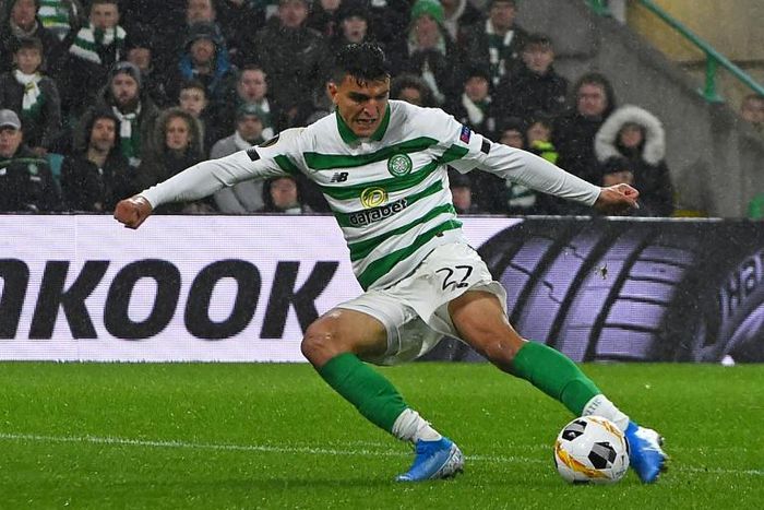 Mohamed Elyounoussi scored a hat-trick as Celtic beat Motherwell 4-1
