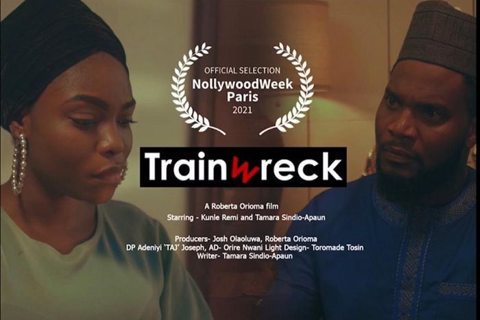 Roberta Orioma's 'Train Wreck' for Nollywood Film Festival [Instagram/crazy_crazy_aj]