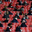 Rare sight - Even reduced crowds at Arsenal's Emirates Stadium and other Premier League grounds are no longer allowed under new national lockdown restrictions