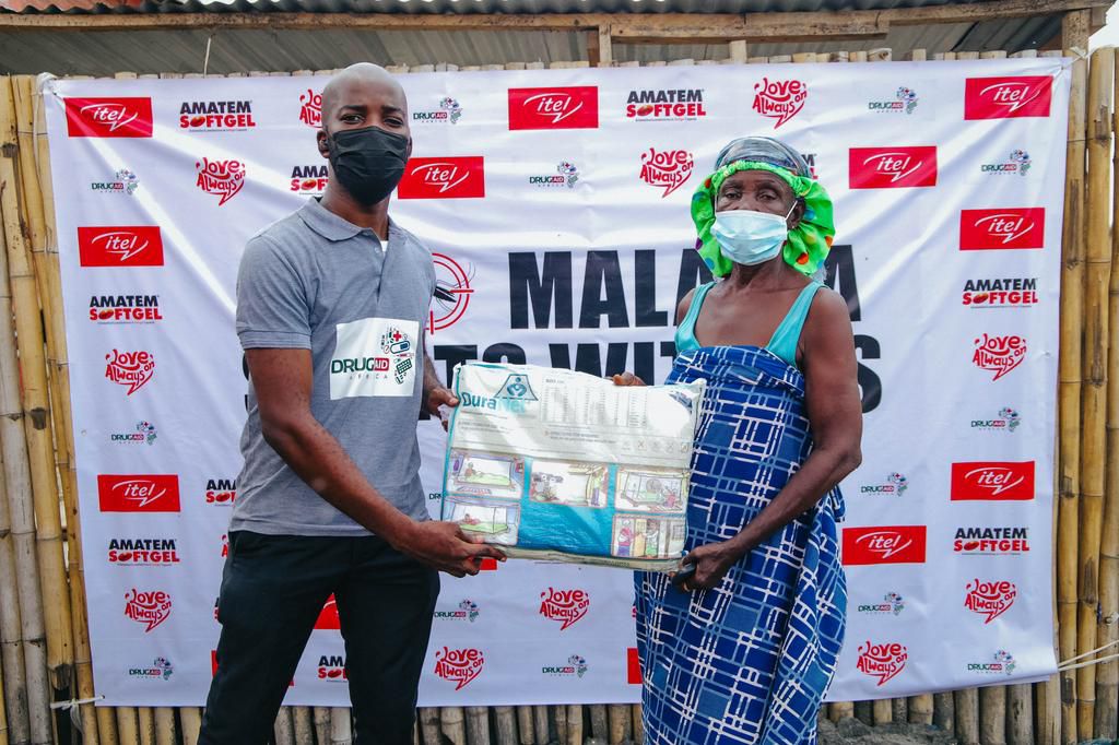World Malaria Day: itel, Amatem Softgel, Drug Aid Africa Distribute Relief Materials to Low Income Households.