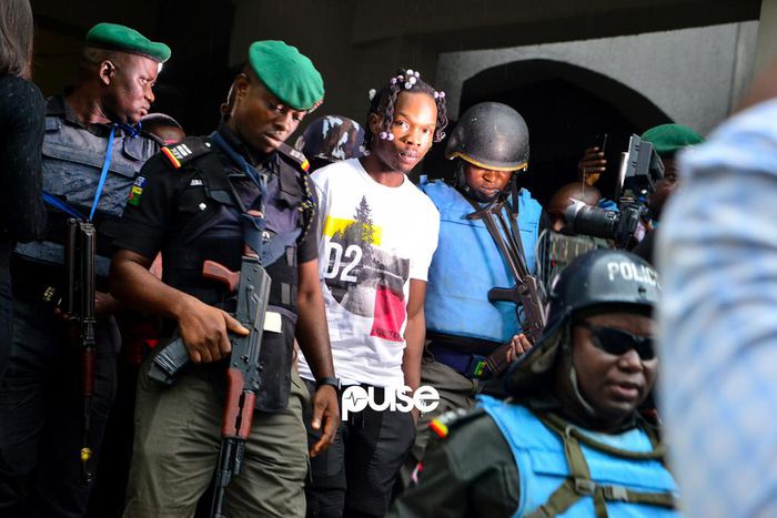 Naira Marley steps out of court after his hearing