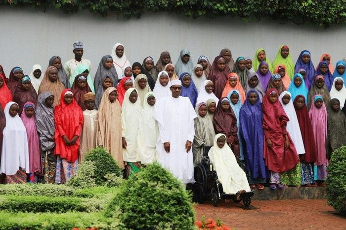 In March, President Muhammadu Buhari posed with schoolgirls who had been kidnapped by Boko Haram and then released. The insurgency in northern Nigeria is continuing, despite Buhari's claim to have rolled the jihadists back