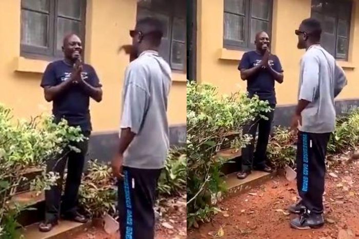 Sarkodie surprises a man