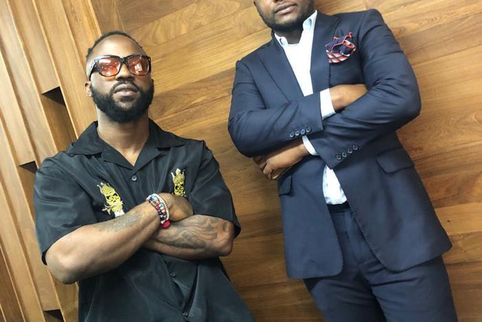 Nigerian music star Inyanya and music mogul Ubi Franklin [Pulse]