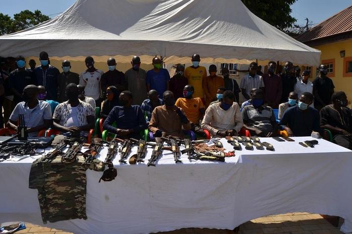 Police parade 83 suspected cultists, armed robbers, others in Benue/Illustration. [Twitter/@PoliceNG]