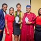 L-R: Project Manager, British American Tobacco Nigeria Foundation (BATNF), Dare Odusanya; winner, first edition of BATNF Farmers for the Future grant, Taiwo Iyiola General Manager, BATNF, Ololade Johnson; Technical Committee Member, BATNF, Mr Fatai Afo...