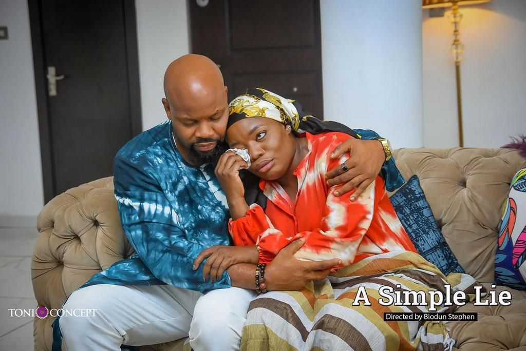 BTS of 'A Simple Lie' directed by Biodun Stephen [Instagram/iambisola]
