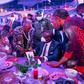 Yeni Kuti flanked by her brother Seun Kuti and his wife, Governor Babajide Sanwo-Olu and Femi Kuti [TSB]