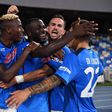 Victor Osimhen and Napoli teammates (Napoli)
