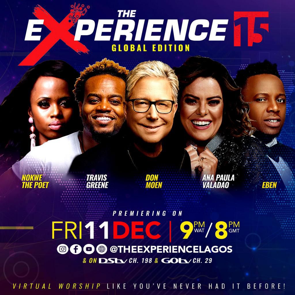 15th edition of Africa's largest concert: The Experience to hold online December 11th