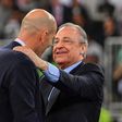 Real Madrid have won five Champions League titles with Perez (R) as president