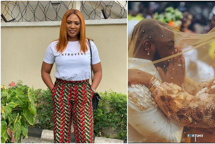 Ibiere Agwu and celebrity couple David Adeleke and Choima Avril [Instagram/IbMac_A] [Instagram/Davido]