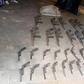 The rifles that were recovered [NAN]