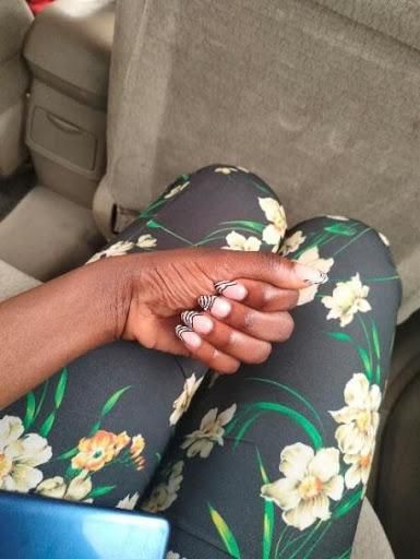 Pictures of my new nails using the rear camera