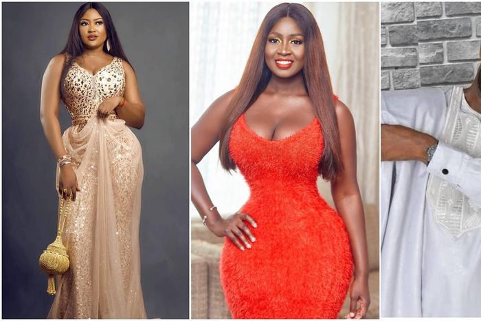 Movie stars Uche Elendu, Princess Shyngle and Benedict Johnson [Instagram/UcheElendu] [Instagram/PrincessShyngle] [Instagram/BenedictJohnson1]