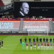 Delayed kick-off: Players at Premier League games observed a two-minute silence for Prince Philip at the weekend and football games next Saturday will move to avoid clashing with the funeral