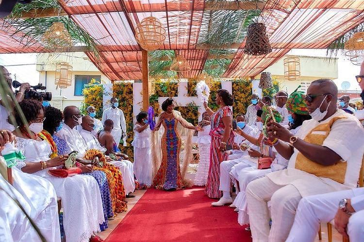 Naa Dromo Korankye-Ankrah and Charles Nimo's traditional wedding in photos