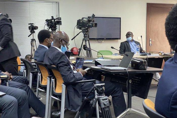 The Lagos judicial panel of inquiry during sitting of November 6 (Twitter: @EditiEffiong)