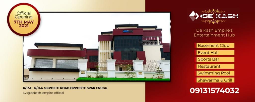 Dekash Empire Entertainment Hub officially launches in Enugu.