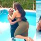 Dancegod Llyod and Hajia 4 Real fall in swimming pool