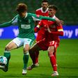 Japan forward Yuya Osako (L) scored the winner in Werder Bremen's German Cup quarter-final victory on Wednesday