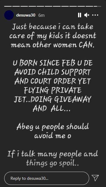 Sonia says the footballer has refused to pay child support for the newborn child [Instagram/Desuwa30]